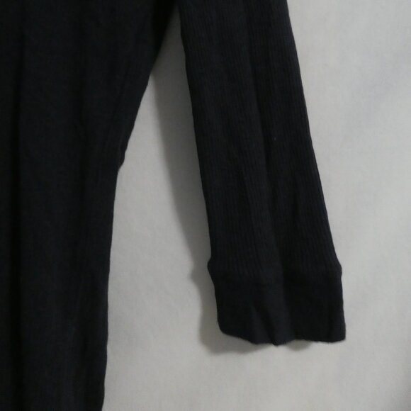 LEVI'S - San Francisco | medium | Navy Long Sleeve Ribbed Mini Dress | Lace Neck - Picture 7 of 14